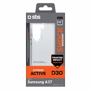 SBS D3O -suojakuori Samsung Galaxy A37:lle - läpinäkyvä