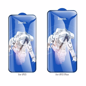 HOCO karkaistu HD-suojalasi 5D Guardian shield (10in1-pakkaus) - iPhone 15 / 16, musta (G14)
