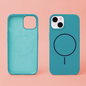 Silicone Thin Mag kotelo iPhone 17 6,3" turkoosi