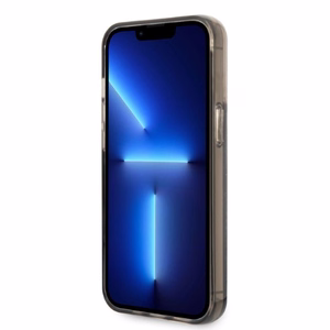Karl Lagerfeld Liquid Glitter RSG suojakuori iPhone 14 Pro Max:lle - musta