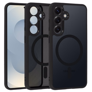 Täysin matta Mag -takakuori Samsung Galaxy S25 - musta