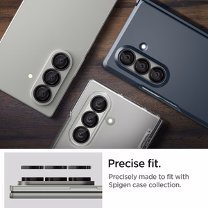 Spigen Optik Pro HD Glas.TR EZ Fit 2 kpl Kameransuoja Samsung Galaxy Z Fold 7:lle - Musta