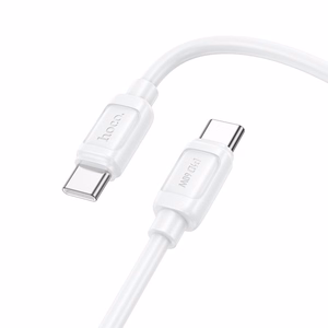 Kaapeli USB-C - USB-C Hoco PD 5A 240W 1 m X115 valkoinen