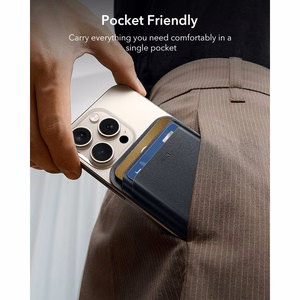 ESR Classic RFID-suojattu MagSafe-magneettikorttikotelo puhelimelle – musta