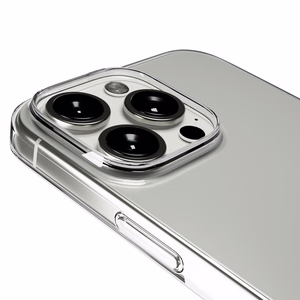 Puro 03 Nude Silikoninen Suojakuori iPhone 16 Pro Maxille - läpinäkyvä