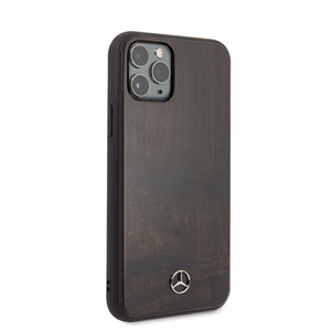Mercedes Wood Line ruusunpuu kotelo iPhone 11 Pro Max - ruskea