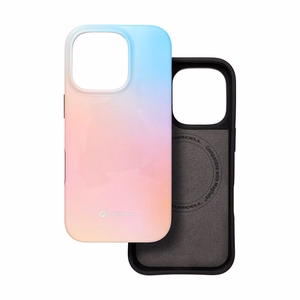 Suojakuori iPhone 15 PRO:lle Forcell F-Protect Mirage MagSafe-yhteensopiva Military Drop-Test vaaleanpunainen sininen
