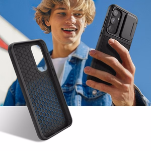 Tech-Protect Velar Cam+ Suojakuori Samsung Galaxy A55 5G:lle - musta