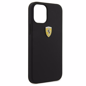 Ferrari FESSIHCP12SBK iPhone 12 mini 5.4" black/black hardcase On Track Silicone