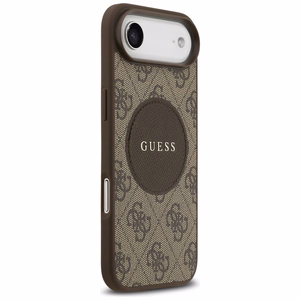 Guess 4G Circle Classic Logo MagSafe Suojakuori iPhone Airille - ruskea