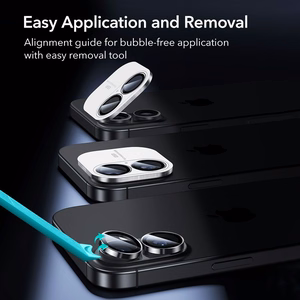 ESR Armorite Camera Cover for iPhone 16 / 16 Plus / 17 - Black