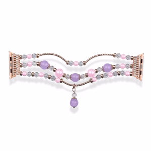 Loop-ranneke Apple Watch 42/44/45:lle design 4 kultainen-violetti