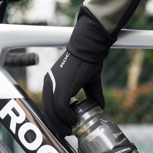 Rockbros full waterproof cycling gloves, size: S/M - black