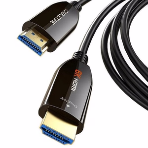 Aktiivinen kuituoptinen kaapeli HDMI 2.1, 8K, 60Hz, 50m, 48Gbps, kultapinnoitettu