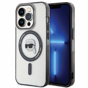 Karl Lagerfeld KLHMP15XHKHNOTK iPhone 15 Pro Max 6,7 läpinäkyvä kovakuori IML Karlin pää MagSafe