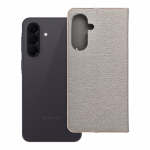 Luna Book Gold läppäsuojakuori Samsung A37 5G:lle - hopeinen