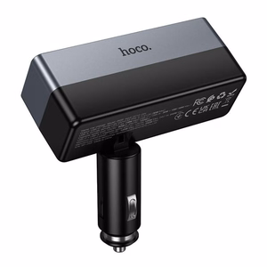 Autolaturi Hoco 1xUSB-A + 1xUSB-C + 2x tupakansytytin PD QC3.0 max 240W/24V Z65B, musta