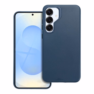 Nahkainen Mag Cover -suojakuori Samsung S25 PLUS:lle yhteensopiva MagSafen kanssa sininen