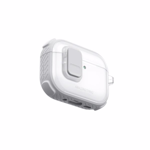 AmazingThing Titan Pro Mag Case Clear Suojakuori AirPods Pro 3 -kuulokkeille - valkoinen