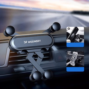Wozinsky painovoima-auton puhelinteline ilmaventtiiliin musta (WCH-05)