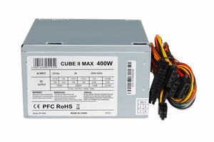 iBox CUBE II virtalähde 400 W 20+4 pin ATX ATX hopeinen