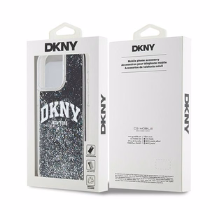 DKNY alkuperainen kovakuori Liquid Glitter Big Logo DKHCP14XLBNAEK iPhone 14 Pro Max:lle - musta