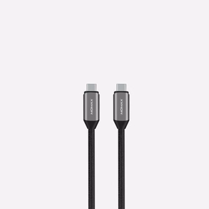 Momax Elite Link USB-C–USB-C -kaapeli, 1 m, PD 100 W, musta