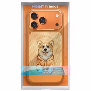 Nimmy Gentle Pets Series Dog MagSafe Suojakuori iPhone 17 Pro - Oranssi