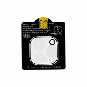 5D Full Glue Camera Karkaistu lasi - iPhone 11 Pro:lle läpinäkyvä
