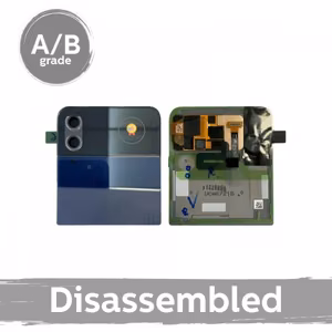 LCD-naytto yhteensopiva Samsung F721 Z Flip4 (ulompi) kehyksella / sininen / (9/10 kaytetty)