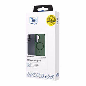 Samsung Galaxy S26 – 3mk Smoke MagCase vihreä puhelimen suojakuori