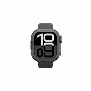 AmazingThing Titan Pro Metallisuojakuori Apple Watch 11 46mm Alumiini - Musta