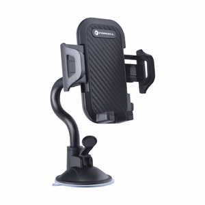 Auton puhelimen pidike Forcell F-Grip Carbon Bracket varsi 17cm tuulilasin kiinnitykseen musta