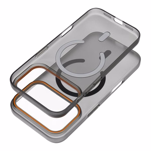 Suojakuori iPhone 17 PRO MAX:lle Go Orange yhteensopiva MagSafen kanssa musta