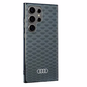 Audi IML Stitching Pattern MagSafe Suojakuori S24 Ultra S928 Harmaa/Harmaa Kova Suojakuori AU-IMLMS24U-Q5/D3-GY