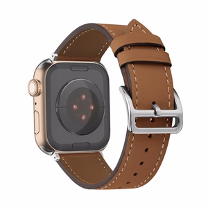 Nahkaranneke Apple Watch 38/40/41 mm design 1 ruskea