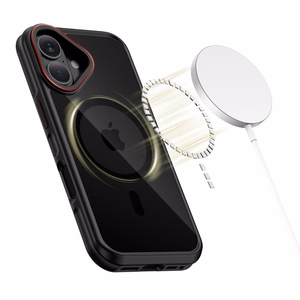 Tech-Protect MagHybrid MagSafe Suojakuori iPhone 17 -lle - musta ja punainen