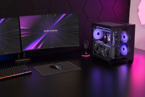 Mars Gaming MCVIEW3 – Mini Tower computer case, black