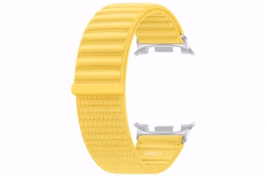 Keltainen Samsung SVL33LY Fabric Band -kangasranneke (M/L) Galaxy Watch9- ja Galaxy Watch8 -malleille