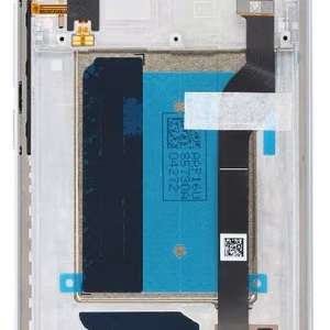 LCD screen Xiaomi Poco M8 Pro 5G with touch screen with frame Silver original (service pack)