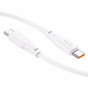 Hoco USB-C - USB-C -kaapeli 3A 100W 2 m X93 valkoinen