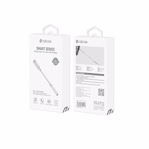 Devia adapteri EC608 USB-C - 3,5 mm liitäntä valkoinen