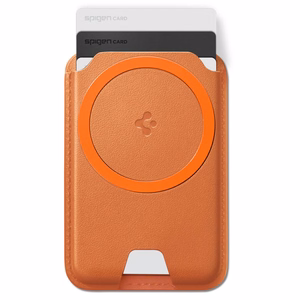 Spigen Valentinus MagFit+ MagSafe-magneettikorttikotelo puhelimelle – oranssi