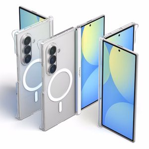 Spigen AirSkin Zero MagFit suojakuori Samsung Galaxy Z Fold8 Ultra -puhelimelle – läpinäkyvä ja valkoinen