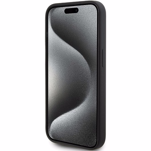 KARL LAGERFELD Suojakuori IPHONE 15 Prolle KLHCP15LSKSBMCK (Silicone Karl Script Logo) musta