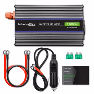 Qoltec Monolith virtalähde / invertteri Auto/sisäkäyttöön 600 W musta