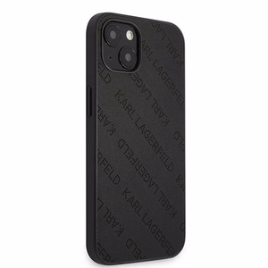 Karl Lagerfeld KLHCP13SPTLK iPhone 13 mini 5,4 "kovakotelo musta / musta rei'itetty Allover