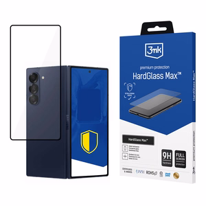 Karkaistu lasi 3mk HardGlass Max musta Samsung Galaxy Z Fold 6:lle (etupuoli)