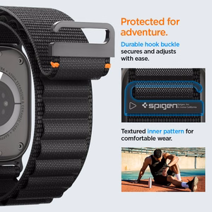 Strap Spigen WBF1 Strap for Apple Watch 44 / 45 / 46 / 49 mm - Black