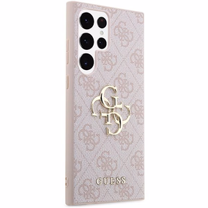 GUESS suojakuori SAMSUNG S24 Ultra:lle GUHCS24L4GMGPI (Leather 4G Metal Logo) vaaleanpunainen